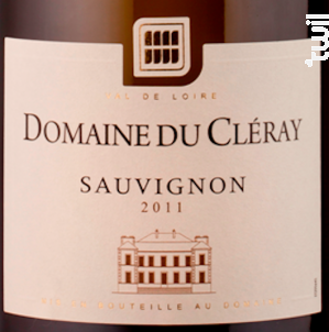 Sauvignon Domaine du Cléray - SAUVION - CHATEAU DU CLERAY - 2024 - Blanc