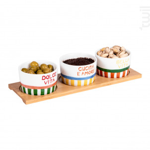 Service Apéritif 3 Pièces Dolce Vita 28 5 Cm - table passion -  - 