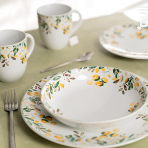 Assiette Plate Summer 27 Cm lot De 6 - table passion -  - 