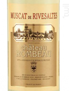 Château Rombeau Vin Doux Naturel Muscat de Rivesaltes - Château  Rombeau - 2018 - Blanc