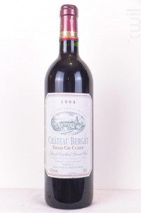 Château Bergat - Borie-Manoux - 1998 - Rouge