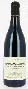 Gevrey-Chambertin 1er cru - Petite Chapelle - Henri de Villamont - 2015 - Rouge