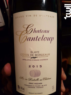 Château Canteloup - Château Canteloup - Eric Vezain - 2016 - Rouge