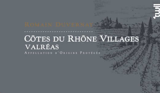 Romain Duvernay Côtes du Rhône Villages Valréas 2023 - Romain Duvernay - 2023 - Rouge