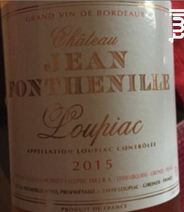 Château Jean Fonthenille - Vignobles Bord - 1999 - Blanc