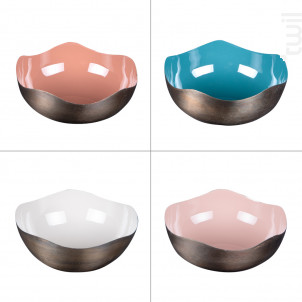 Coupe Ronde En Métal Venizia 17 Cm 1 Modèle Aléatoire - table passion -  - 