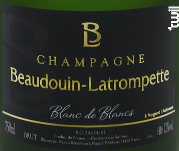 Blanc de Blancs - Extra brut - Champagne Beaudouin-Latrompette - No vintage - Effervescent