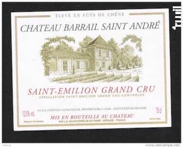 Château Barrail Saint André - Château Barrail Saint André - 2022 - Rouge