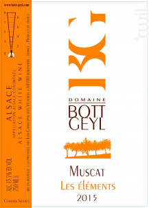 Muscat Les Eléments - Domaine BOTT GEYL - 2019 - Blanc