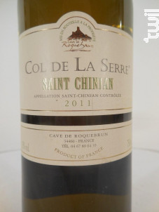 Col De La Serre - La Cave de Roquebrun - 2011 - Blanc