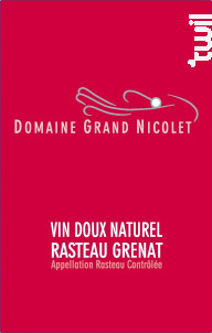 Vin Doux Naturel Rasteau rouge - Domaine Grand Nicolet - 2022 - Rouge