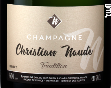 Brut Tradition - Champagne Christian Naudé - No vintage - Effervescent