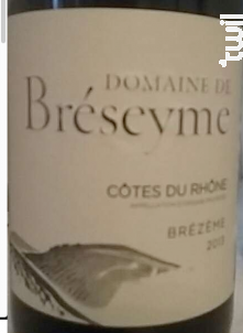 Côtes du Rhône Brézème - Domaine de Bréseyme - 2019 - Rouge