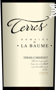 Terres - DOMAINE DE LA BAUME - 2016 - Rouge
