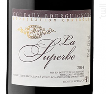 Coteaux Bourguignons La Superbe - Domaine Mongeard-Mugneret - 2021 - Rouge