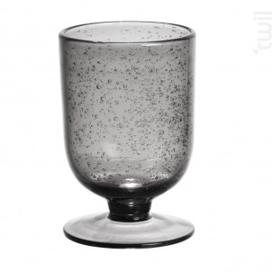 Verre À Pied Gordes Bullé Gris lot De 6 - table passion -  - 