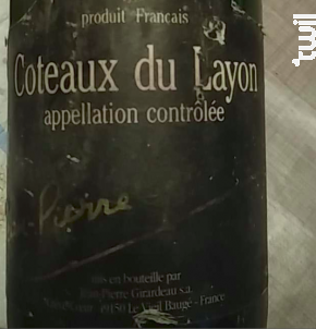 Coteaux du Layon - Jean-Pierre Girardeau - 1998 - Blanc
