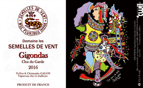Gigondas - DOMAINE LES SEMELLES DE VENT - 2016 - Rouge