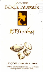 Effusion - Domaine Patrick Baudouin - 2021 - Blanc