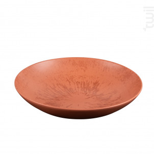 Assiette Creuse Onyx 22 Cm Terracotta lot De 6 - table passion -  - 