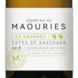 Les Grappes - Domaine de Maouries - 2018 - Blanc