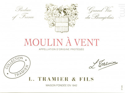 MOULIN A VENT - Maison L. Tramier et Fils - 2023 - Rouge