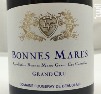 Bonnes Mares Grand Cru - Domaine Fougeray de Beauclair - 2013 - Rouge