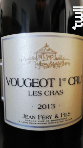 Vougeot 1er Cru Les Cras - Domaine Jean Fery & Fils - 2022 - Rouge