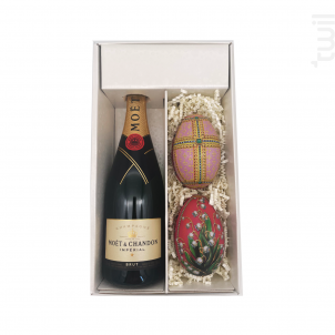 Coffret Cadeau - 1 Brut - 2 Oeufs De Fabergé - Moët & Chandon - No vintage - Effervescent