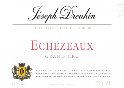 Echezeaux Grand Cru - Maison Joseph Drouhin - 1996 - Rouge