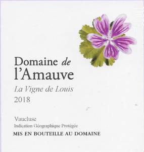 La vigne de Louis - Domaine de l'Amauve - 2019 - Rouge
