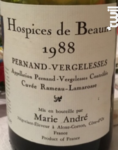 Pernand-Vergelesses Premier Cru Cuvée Rameau-Lamarosse - Hospices de Beaune - 2019 - Rouge