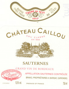 Château Caillou - Crême de Tête - Château Caillou - 1959 - Blanc