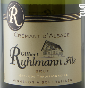 Crémant d'Alsace Brut - Gilbert Ruhlmann Fils - 2022 - Effervescent