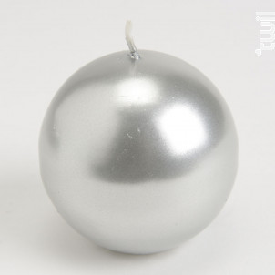 Bougie Sphère 7 Cm Argent lot De 6 - Amadeus -  - 
