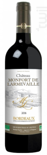 Château Monfort de Larmevaille - Grands Vins De Gironde - 2016 - Rouge