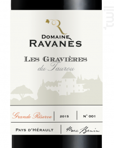 Les Gravières du Taurou - Domaine de Ravanès - 2015 - Rouge