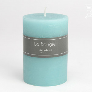 Bougie Petit Cylindre 7 X 10 Cm Bleu Azur lot De 6 - Amadeus -  - 