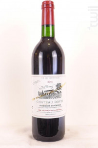 Château David - Savour club - Château David - 2001 - Rouge