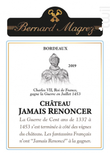 Château Jamais Renoncer - Bernard Magrez - 2020 - Rouge