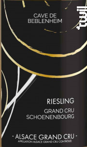 Riesling Grand Cru Schoenenbourg Demi-Sec - Cave de Beblenheim - 2021 - Blanc