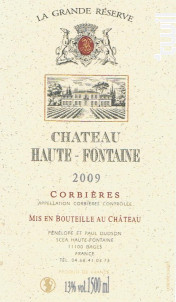 Cuvée Grande Réserve - Château Haute Fontaine / Domaine de Java - 2015 - Rouge