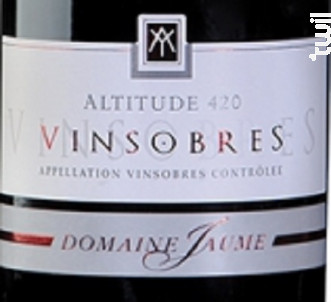Altitude 420 - Domaine Jaume Pascal & Richard - 2021 - Rouge