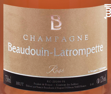 Rosé - Champagne Beaudouin-Latrompette - No vintage - Effervescent
