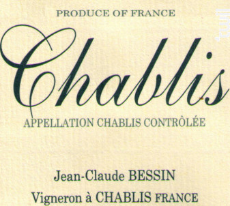 Chablis - Jean Claude Bessin - 2023 - Blanc