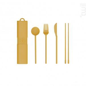 Kit De Couverts Nomade Jaune - Bini -  - 