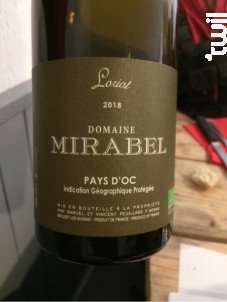 Loriot - Domaine Mirabel - 2018 - Blanc