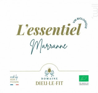 ESSENTIEL BLANC - Domaine Dieu-Le-Fit - Rémi Pouizin - 2022 - Blanc