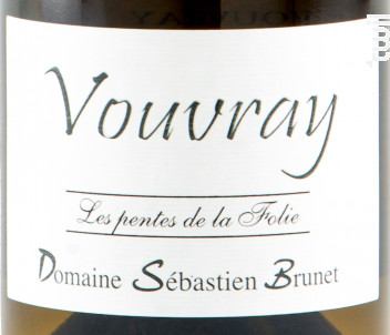 Les Pentes de la Folie - Domaine Sébastien Brunet - 2022 - Blanc