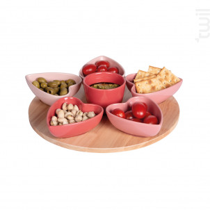 Service Apéritif 6 Pièces Heart 31 5 Cm - table passion -  - 